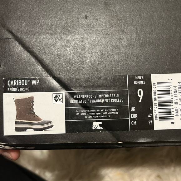 NEW IN THE BOX SOREL CARIBOU waterproof boots - Picture 9 of 9